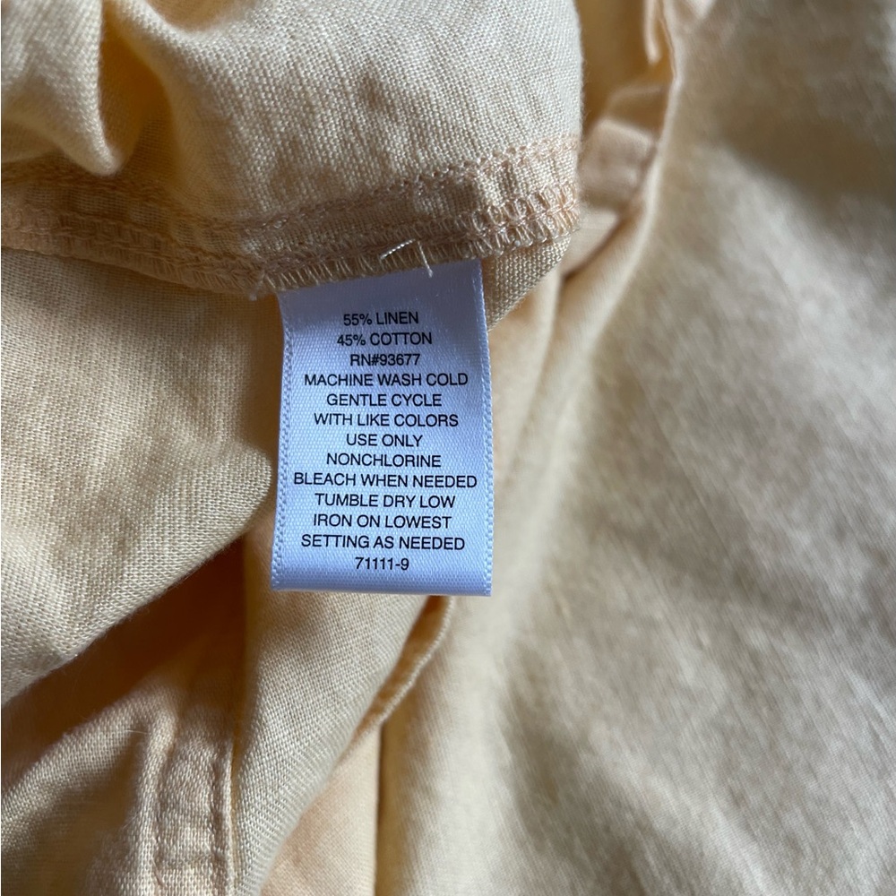 Liz Claiborne Light Tan Linen-Cotton Pants - Picture 7 of 10